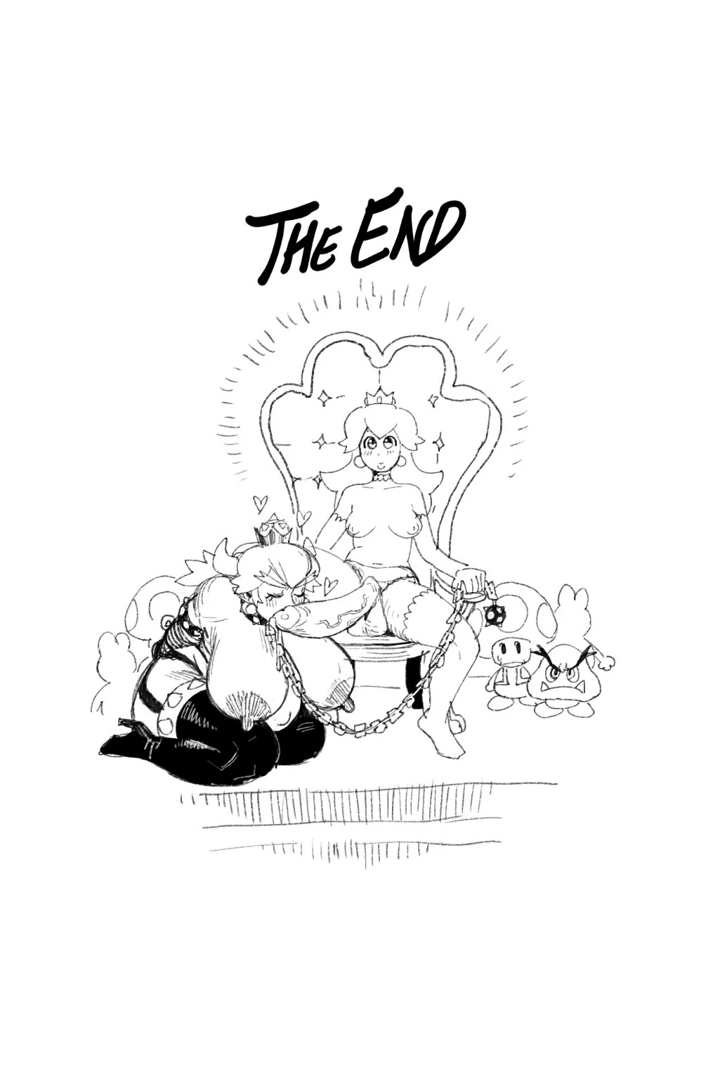 Peach x Bowsette porn comic picture 8