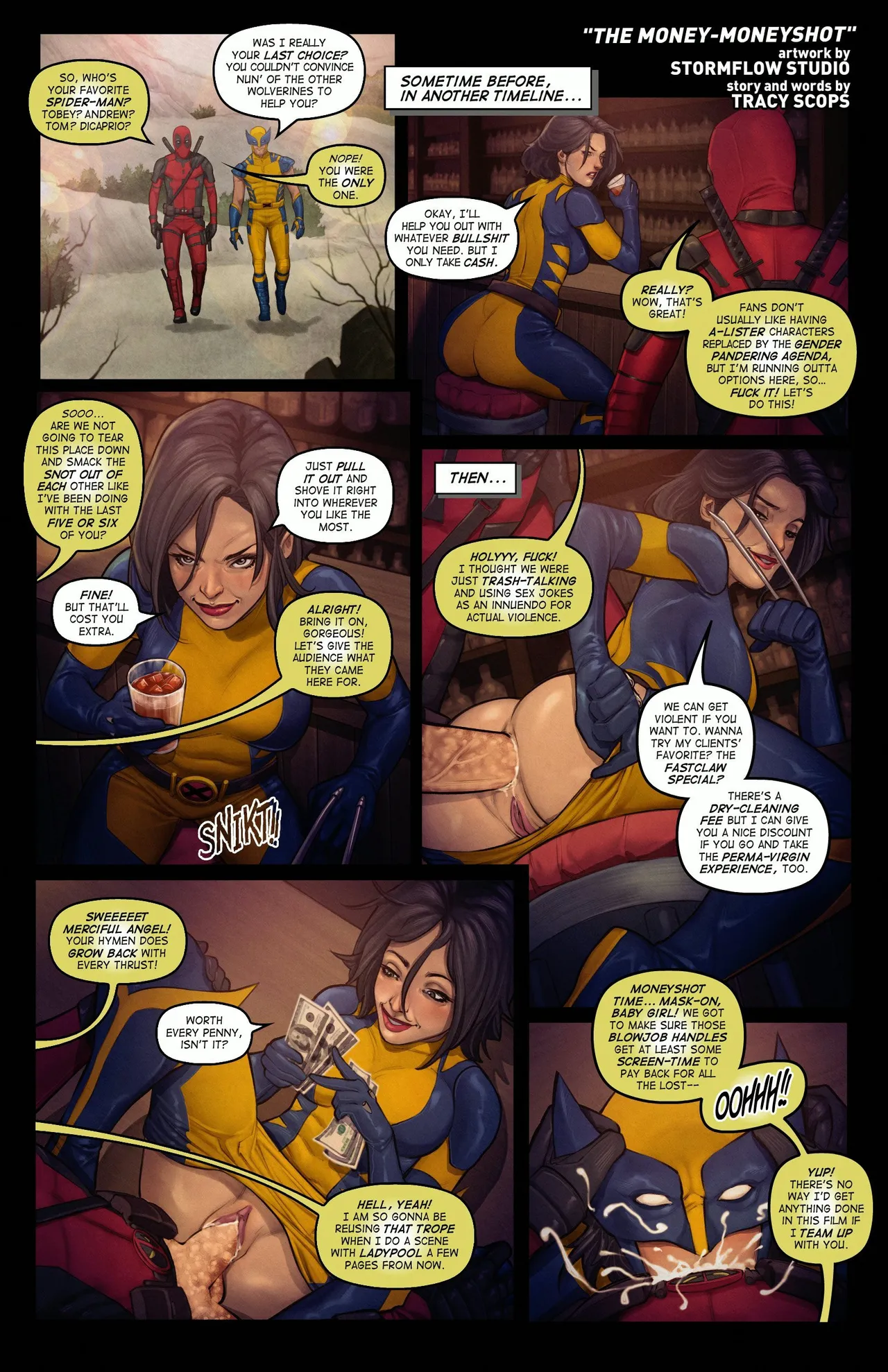 Poolverines porn comic picture 4