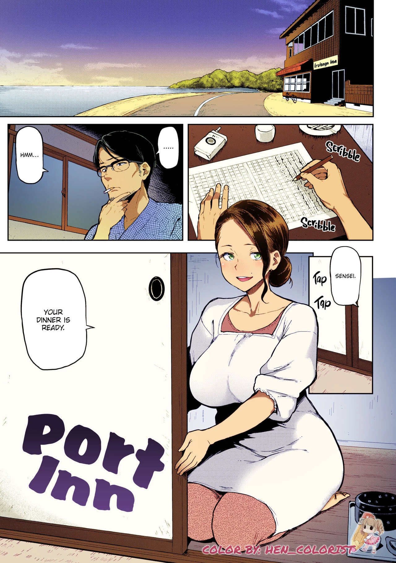 Port Inn (colorized) porn comic picture 1