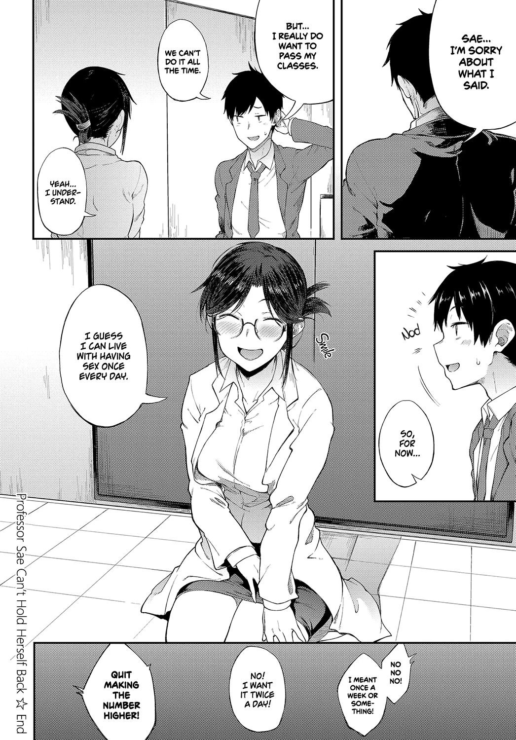 Professor Sae Can't Hold Herself Back | Sae-chan Sensei wa Gaman Dekinai porn comic picture 20