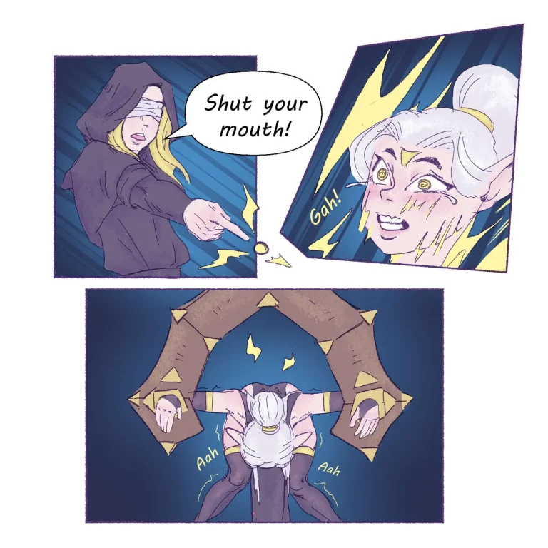 Punishment for Necromancer porn comic picture 3