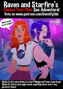 Raven and Starfire's Choose Your Own Sex Adventure! porn comic picture 1