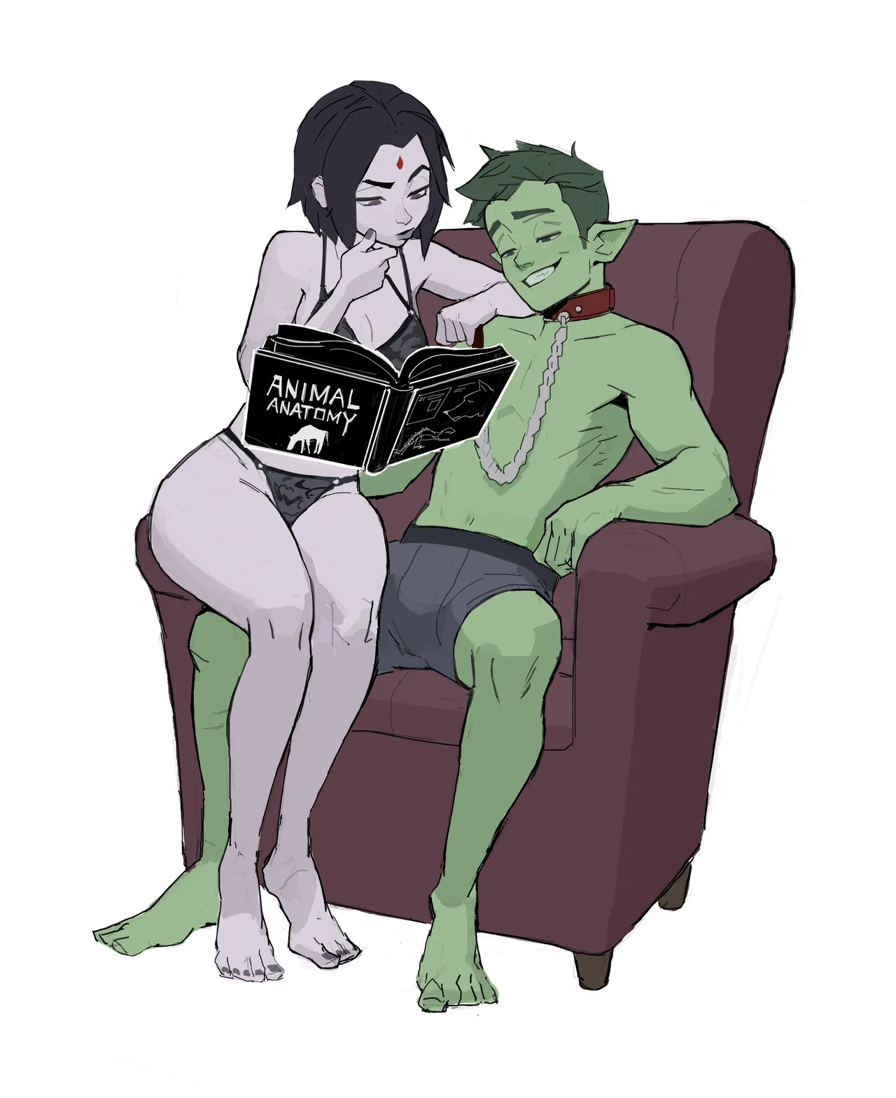 Raven x BB porn comic picture 1