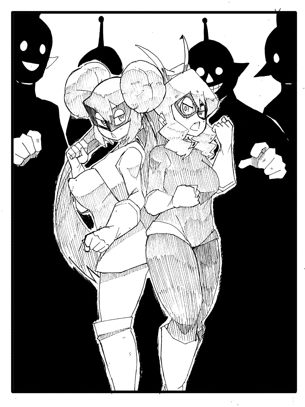 Riolu Girl & Gible Girl: Pound Town porn comic picture 2