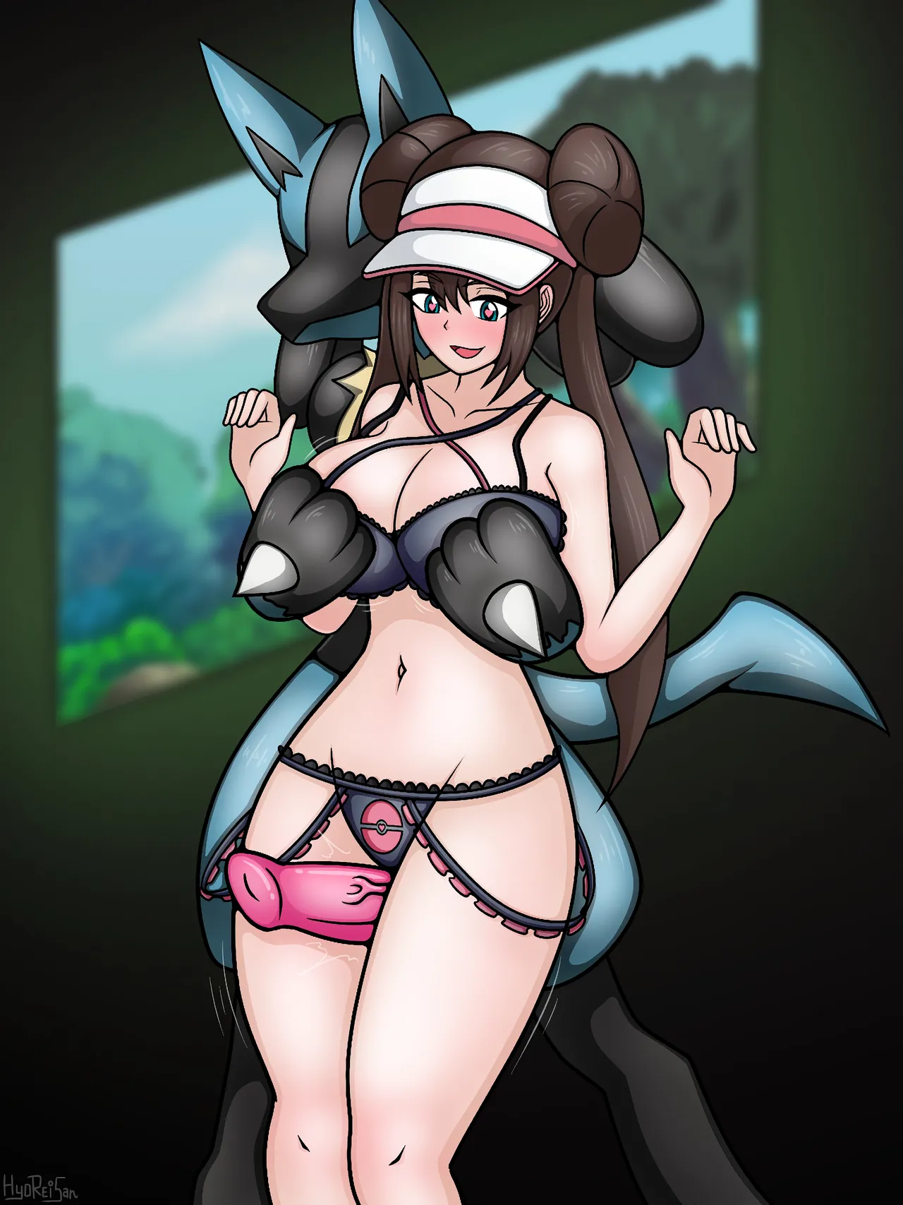 Rosa x Lucario / Nate x Lopunny porn comic picture 2