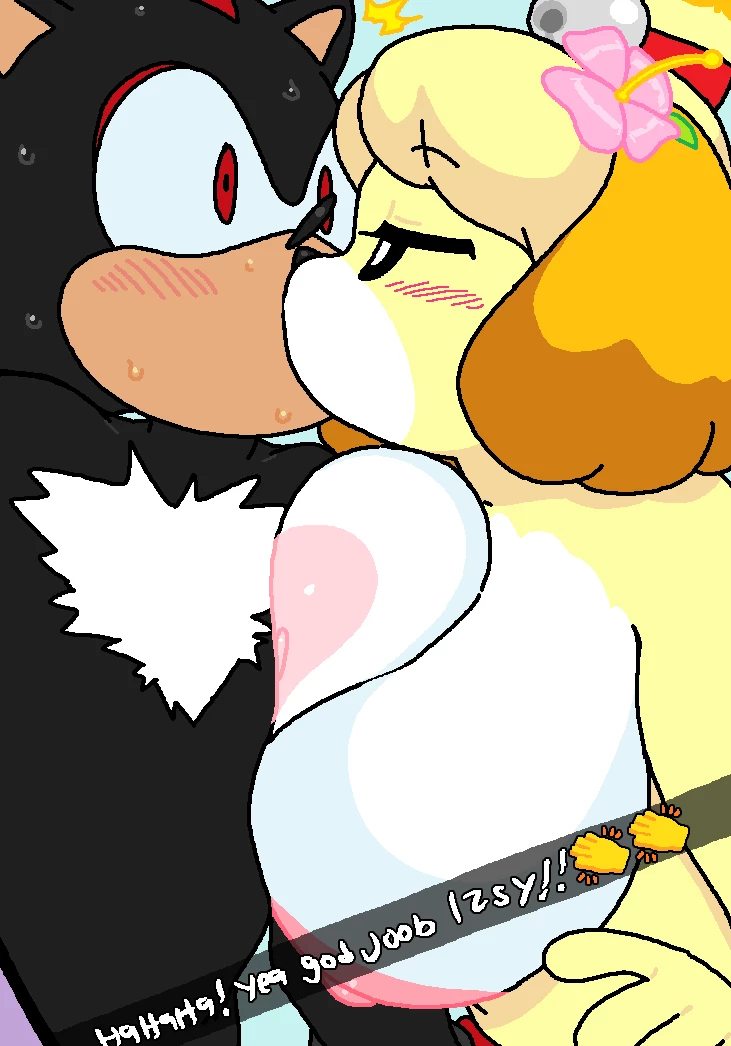 Rouge & Isabelle at the Beach (With Tikal & Shadow) porn comic picture 14