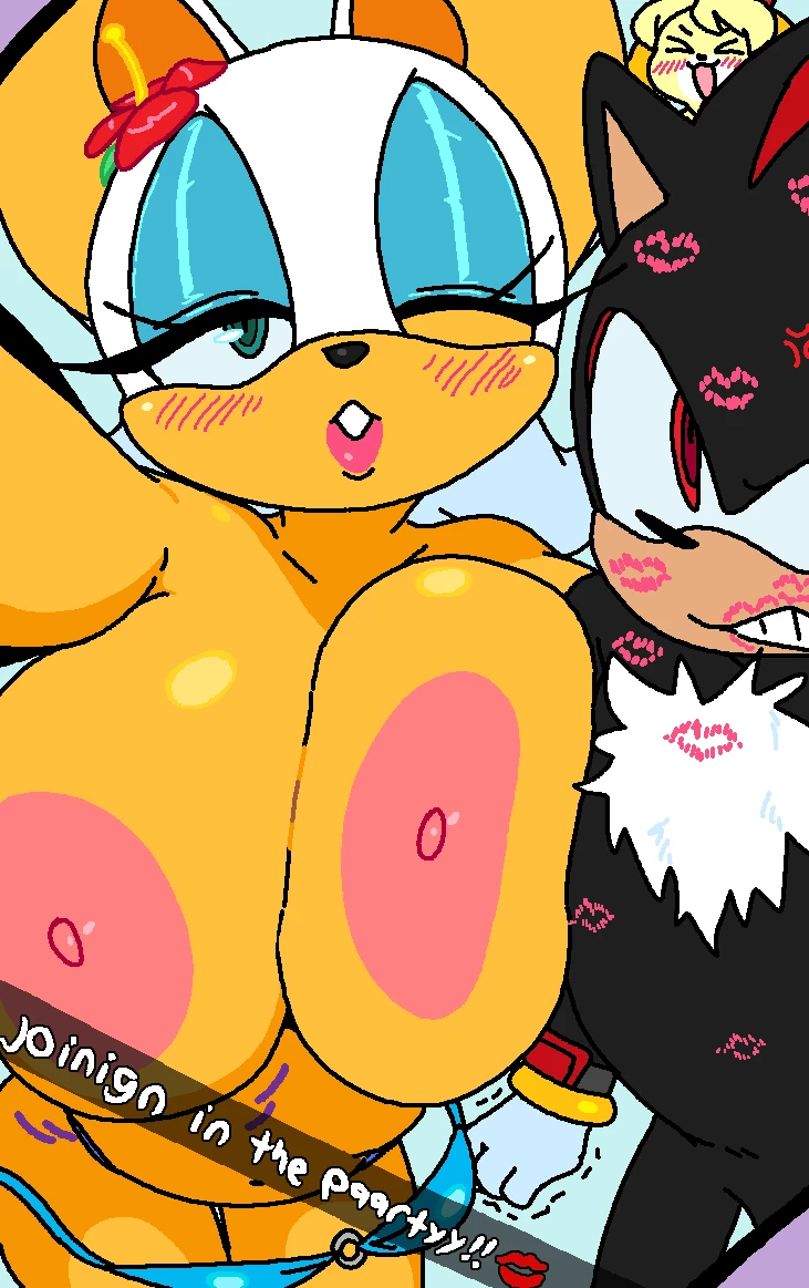 Rouge & Isabelle at the Beach (With Tikal & Shadow) porn comic picture 16