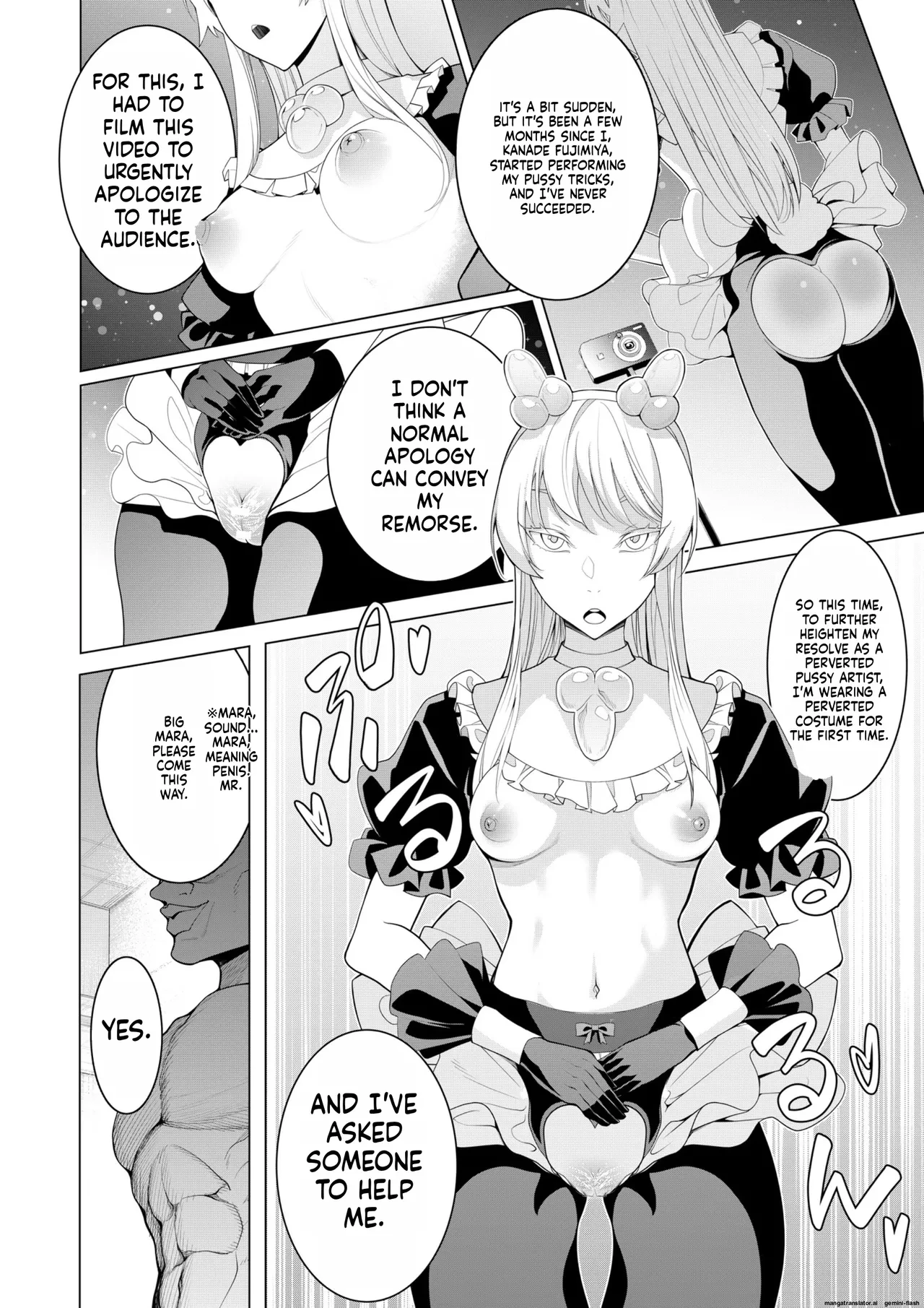 Saimin Appli de! ~Chou Cool! Tensai Half Ojou-sama ni Hentai Omanko Geinin to Shite AV Haishin Sasete Mita~ porn comic picture 43