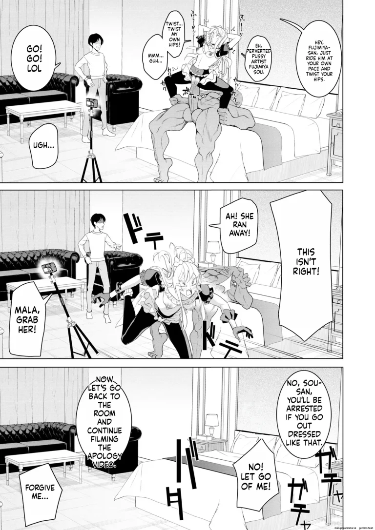 Saimin Appli de! ~Chou Cool! Tensai Half Ojou-sama ni Hentai Omanko Geinin to Shite AV Haishin Sasete Mita~ porn comic picture 52