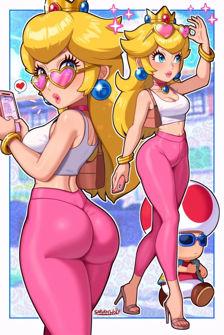 sarukaiwolf peach porn comic picture 1