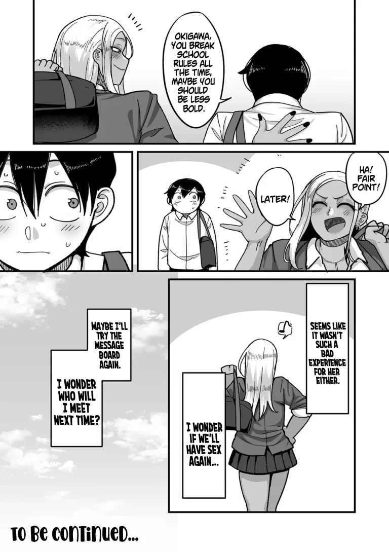 School Prostitution Journal Chapter 1: Kuro Gyaru Delinquent Okigawa porn comic picture 46