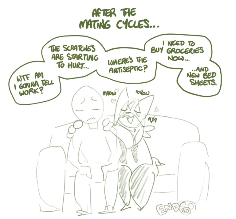 Scratching post porn comic picture 11