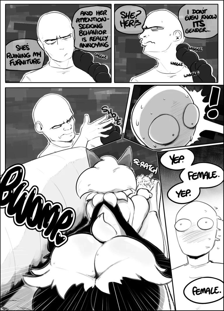 Scratching post porn comic picture 5