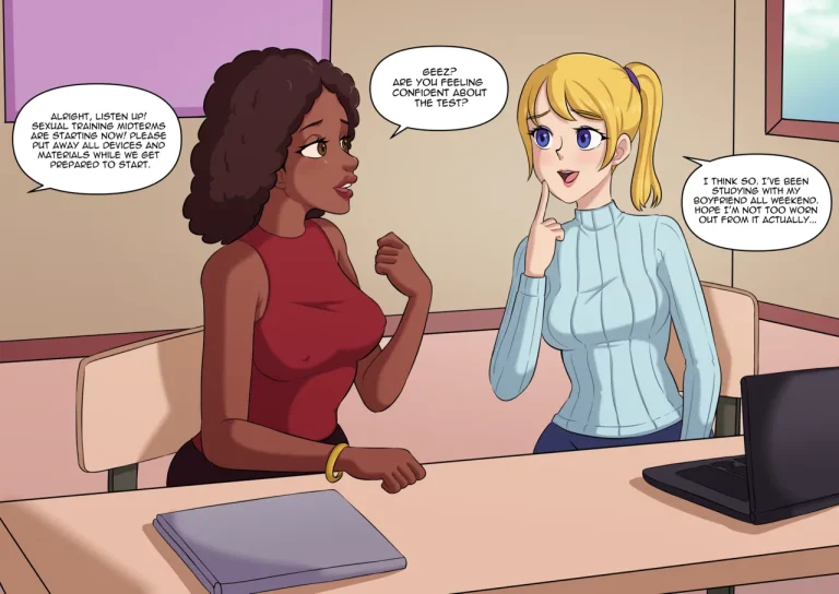 Sex Class Exam porn comic picture 1