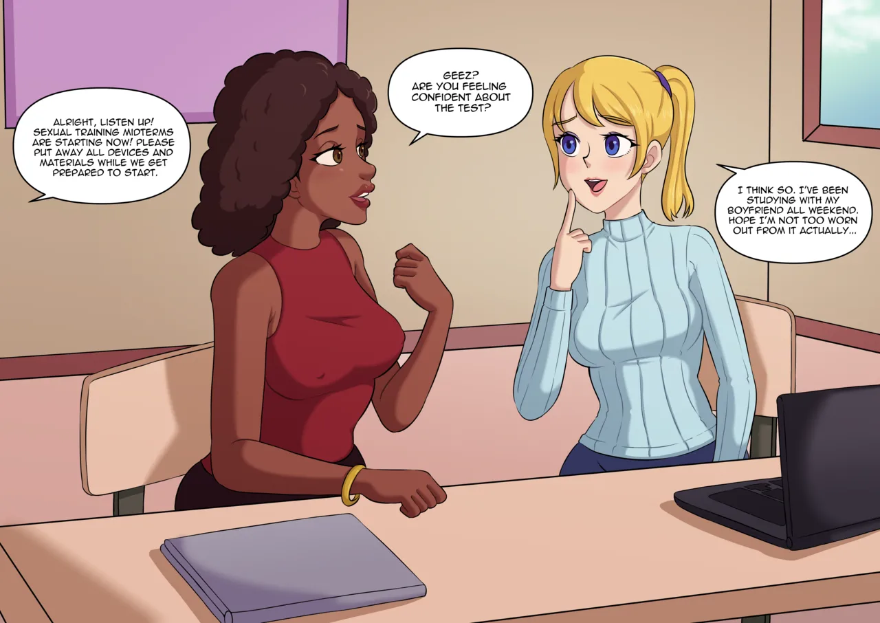Sex Class Exam porn comic picture 1