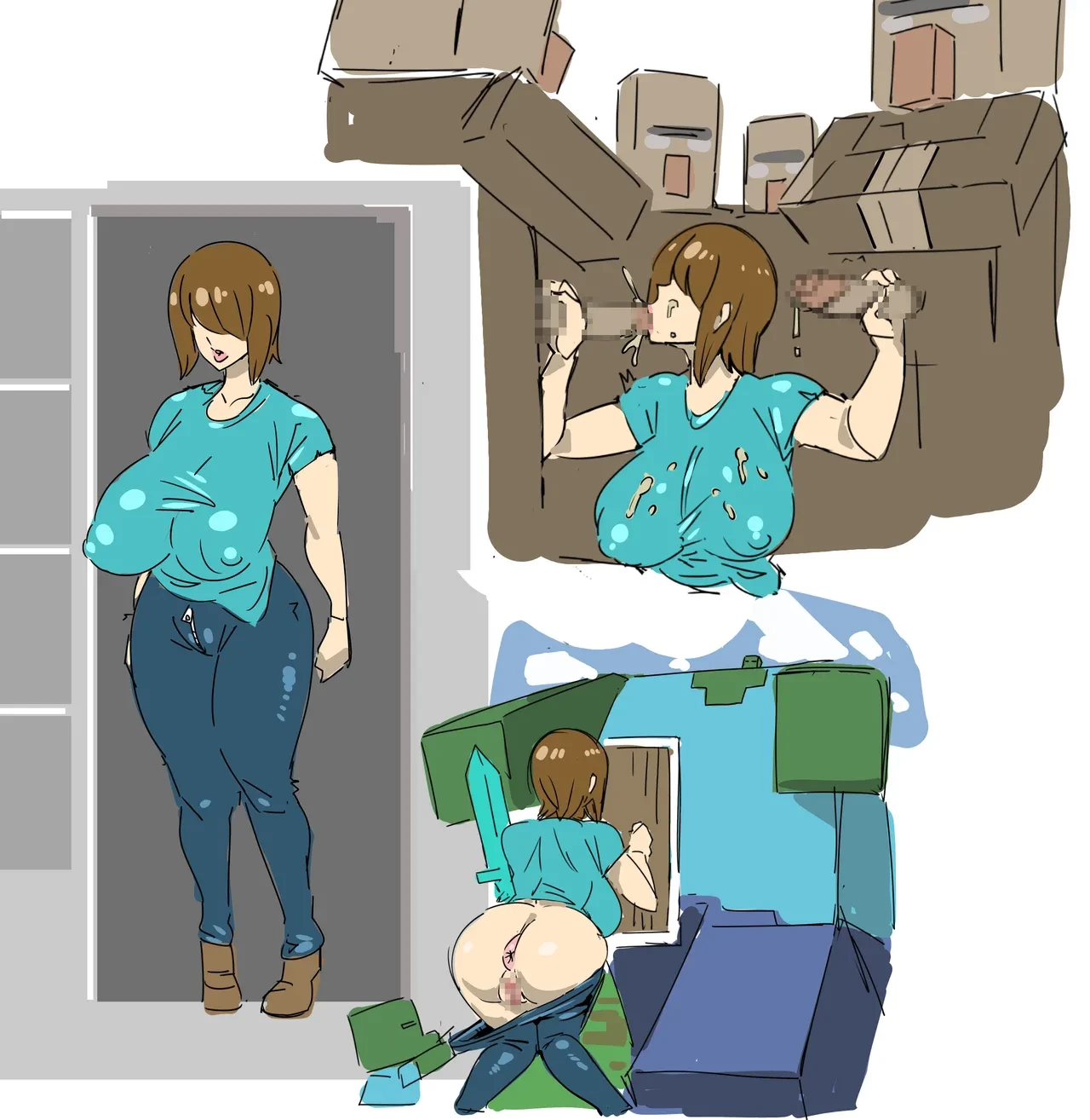 SHE...........................is steve! porn comic picture 7