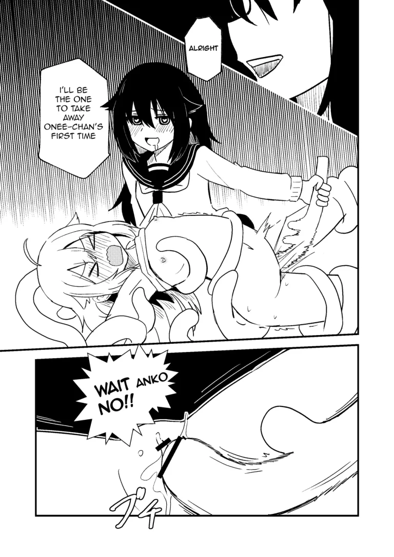 Shikanoko Rubbing Her Cock | Shikanoko Shikoshiko Ude Panpan porn comic picture 14