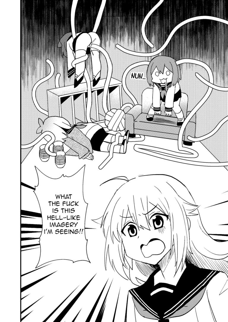 Shikanoko Rubbing Her Cock | Shikanoko Shikoshiko Ude Panpan porn comic picture 3