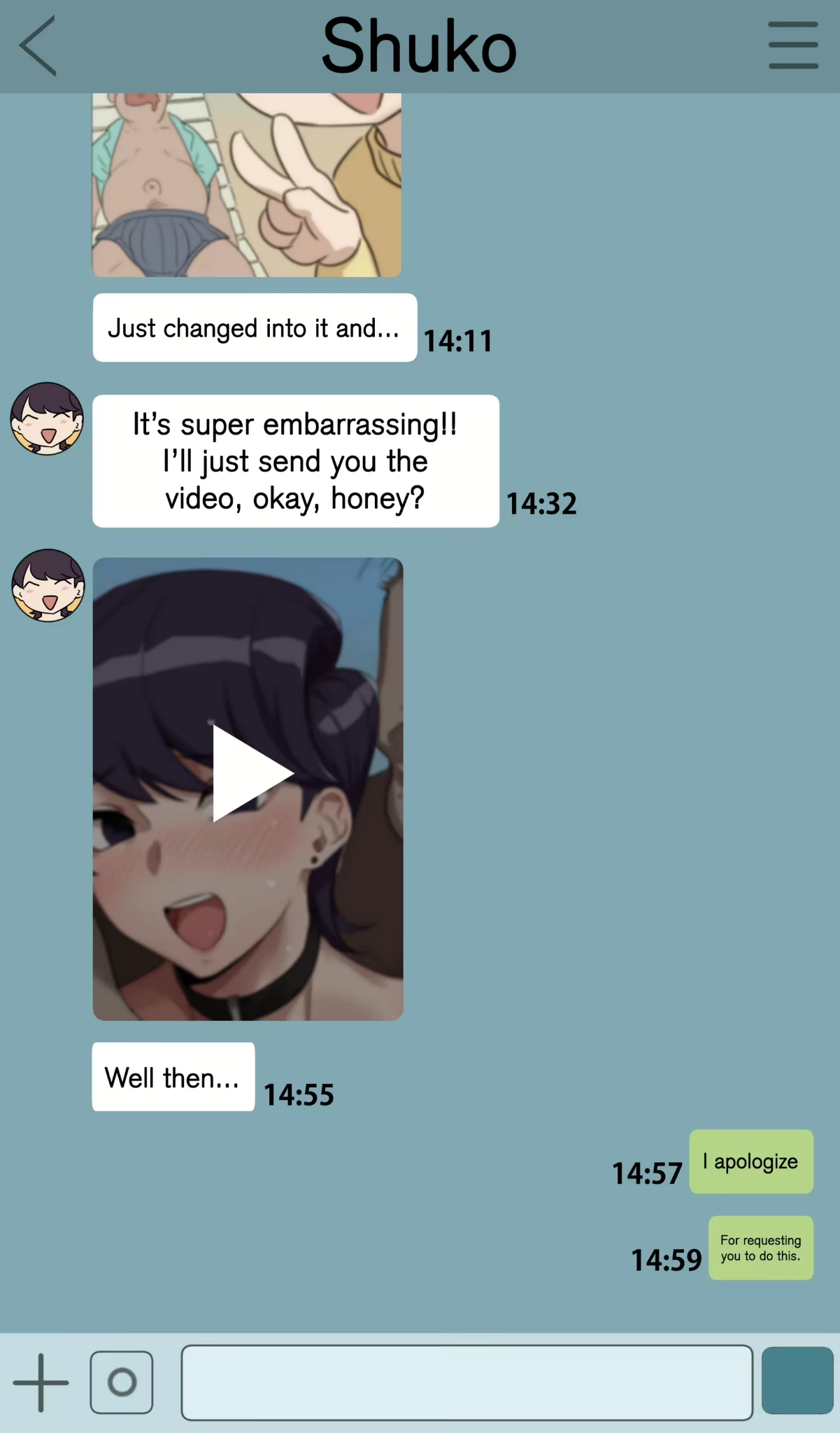 Shuko Komi's Netorase Trip porn comic picture 3