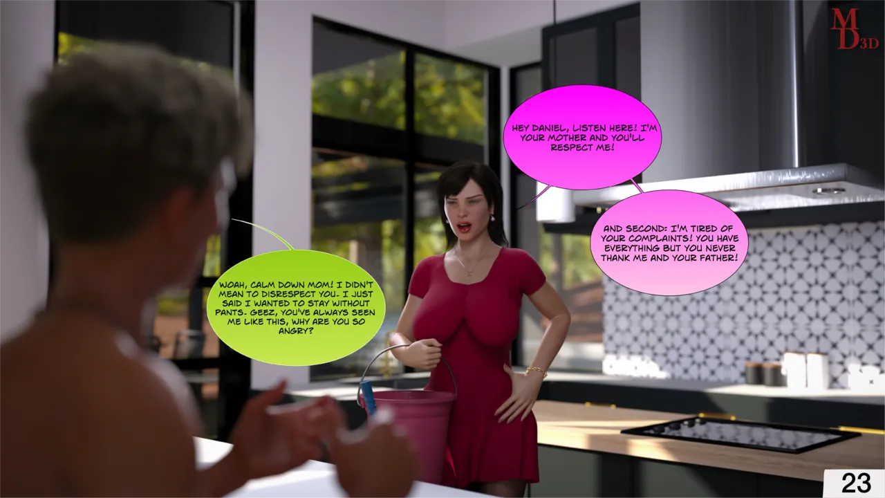 Slave Of A Cruel Son porn comic picture 25