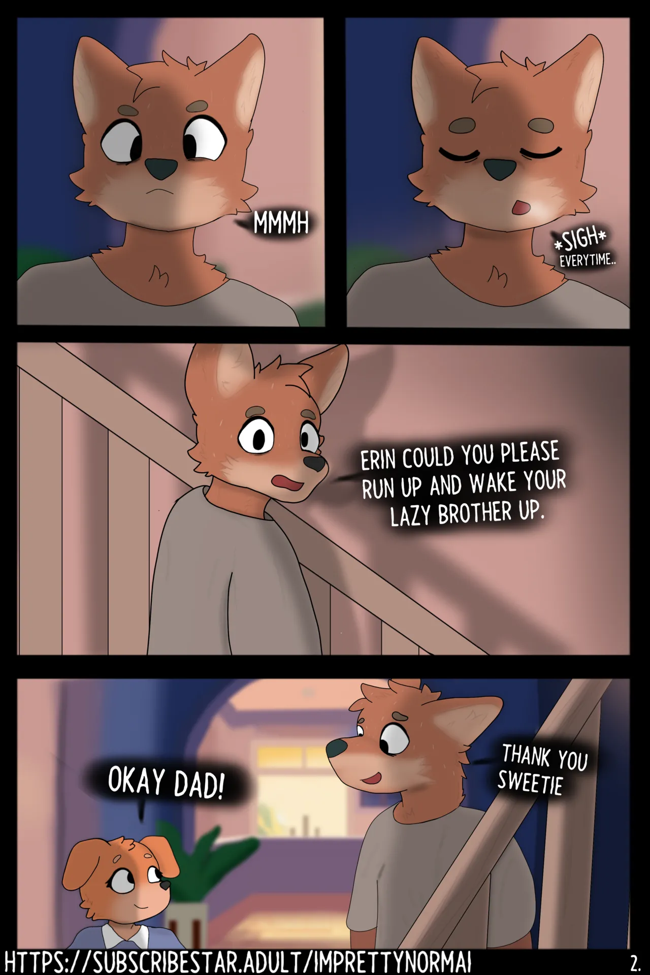 Slept In! porn comic picture 3