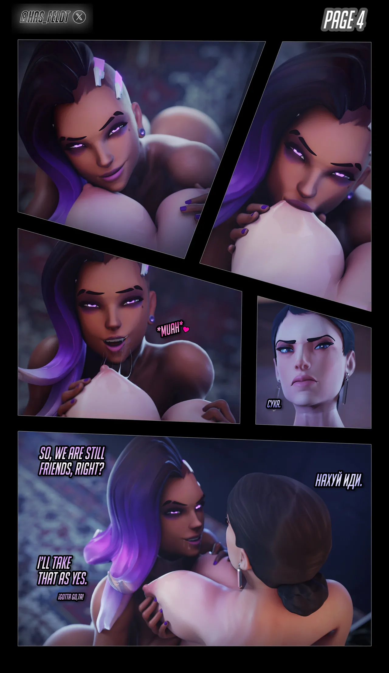 Sombra & Katya Volskaya porn comic picture 4