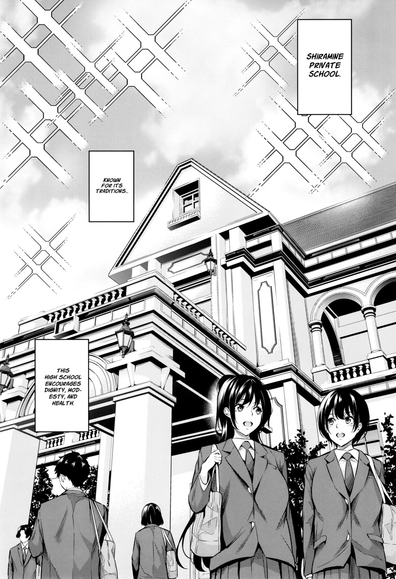 Sow President of the Shiramine Academy 1+2 | Shiramine Gakuen no Mesubuta Kaichou | porn comic picture 2