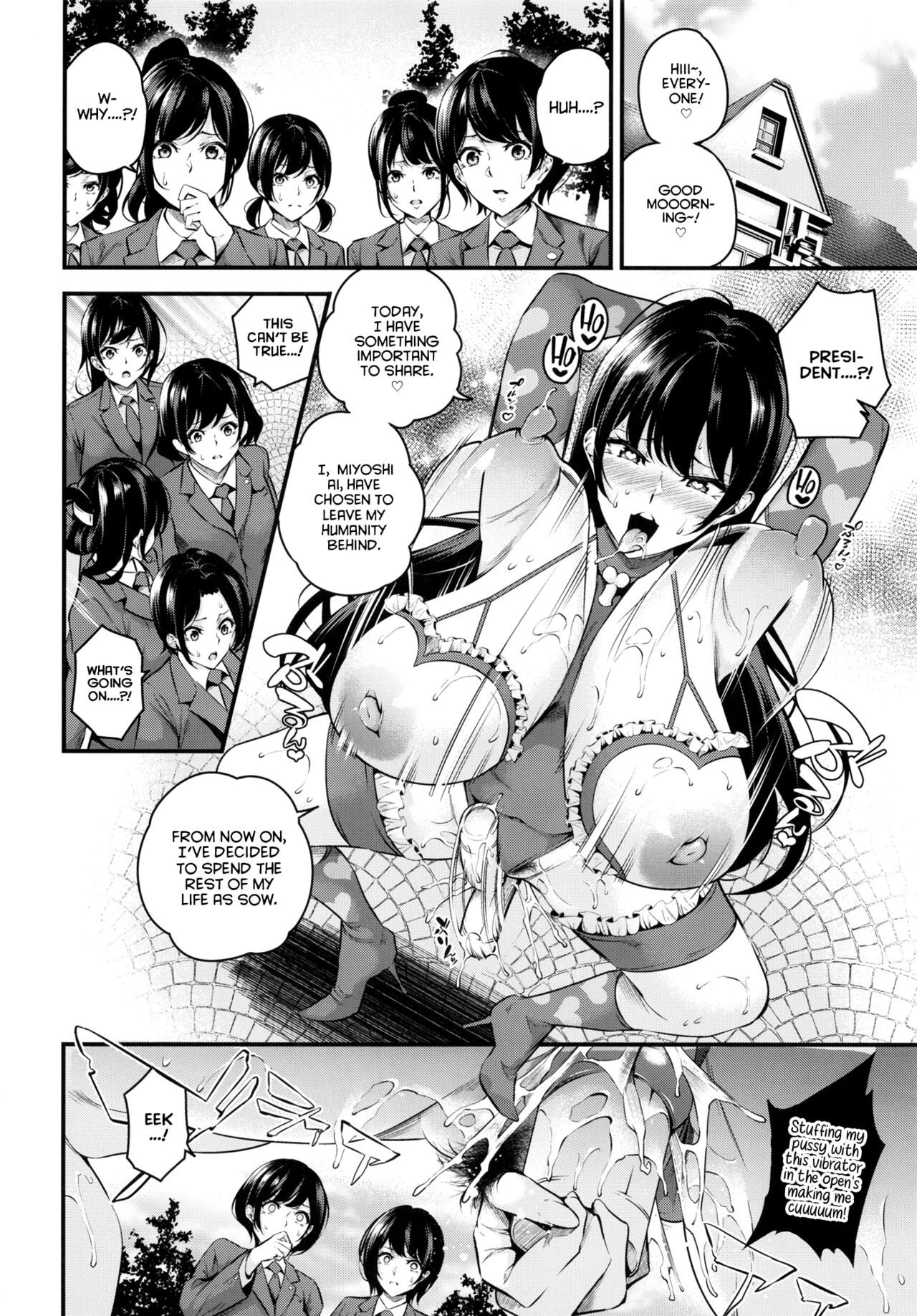 Sow President of the Shiramine Academy 1+2 | Shiramine Gakuen no Mesubuta Kaichou | porn comic picture 43
