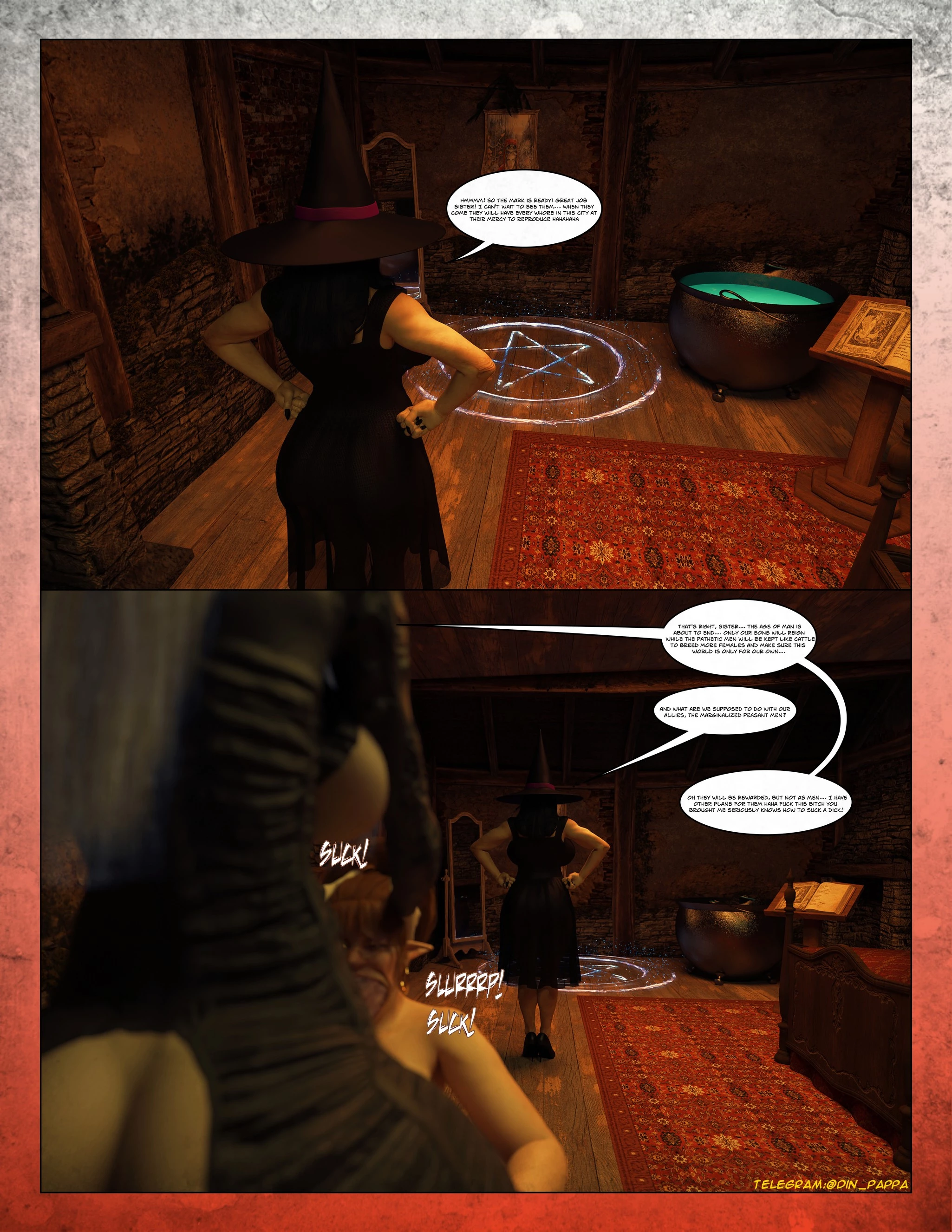 Spell 4 porn comic picture 17