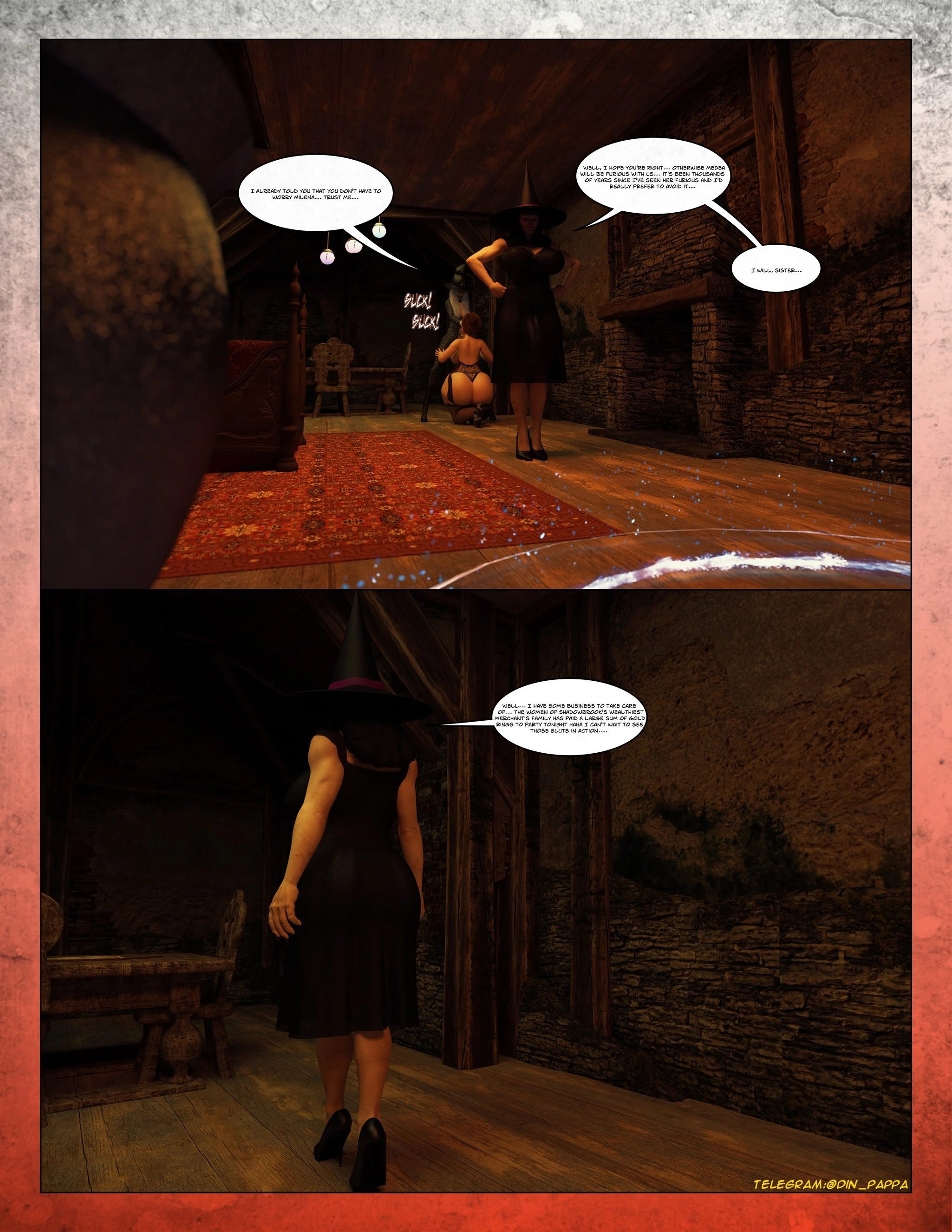 Spell 4 porn comic picture 19