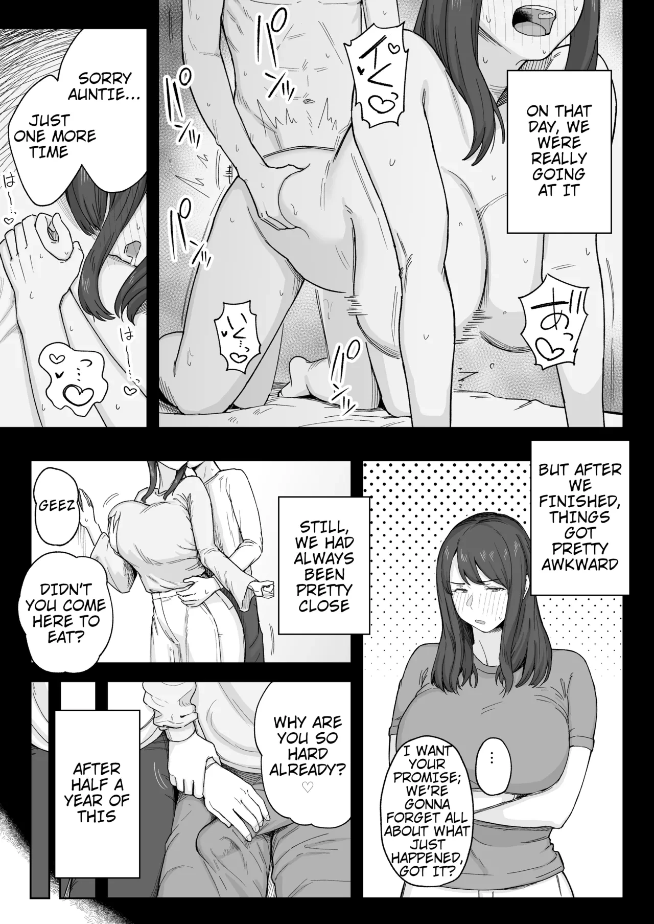 Spending Time With My Aunt After Dinner | Yuuhan no Ato wa Oba-chan to porn comic picture 10