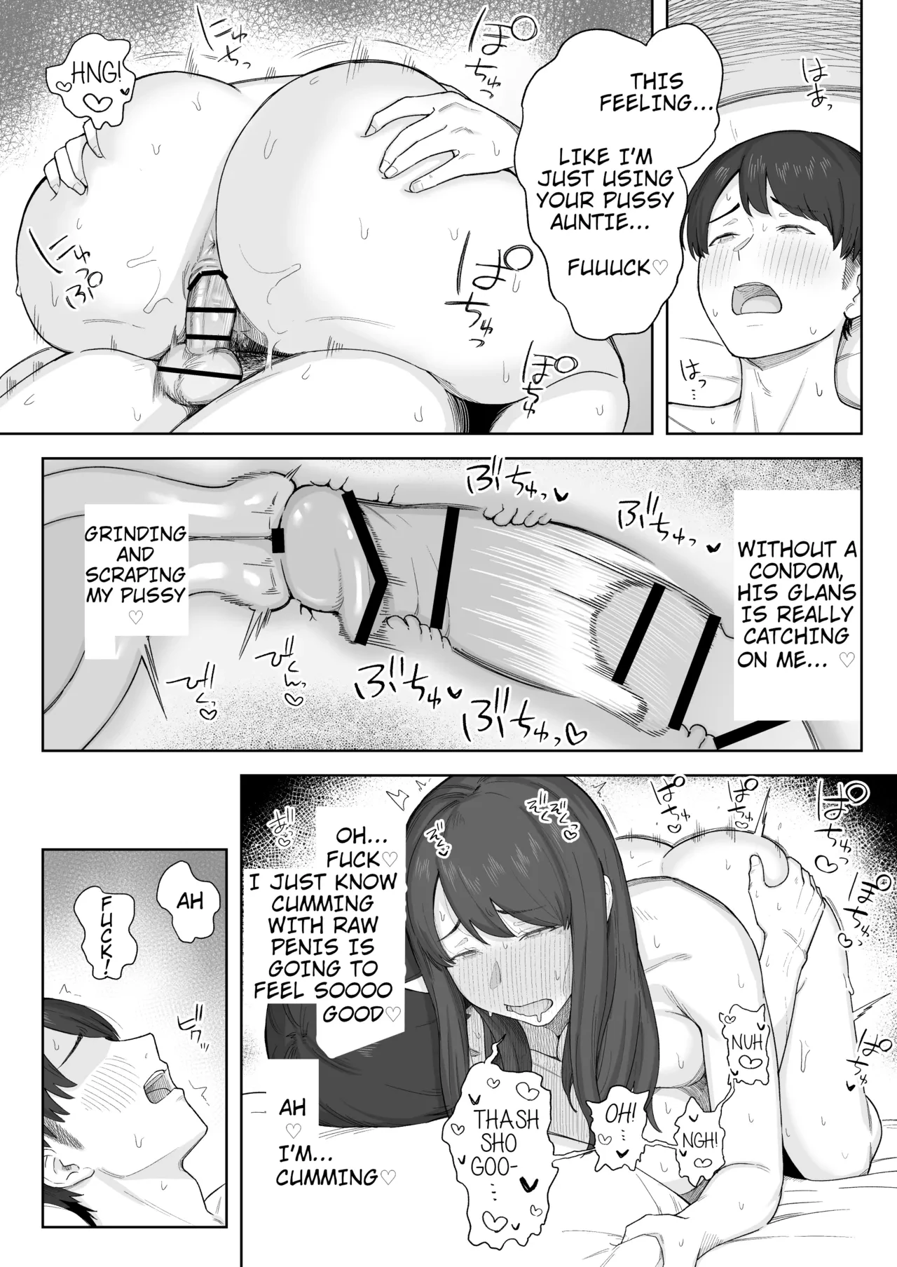 Spending Time With My Aunt After Dinner | Yuuhan no Ato wa Oba-chan to porn comic picture 26
