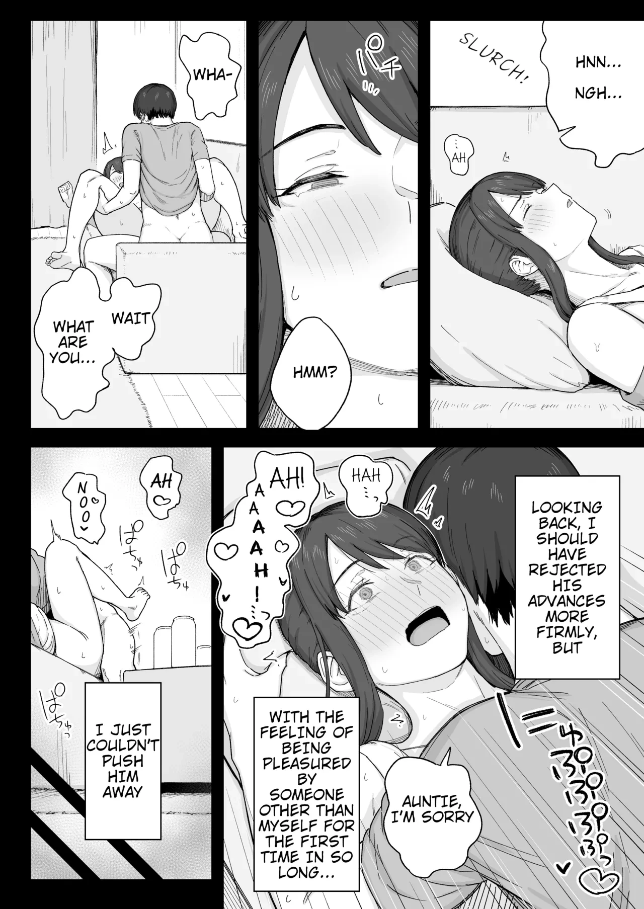 Spending Time With My Aunt After Dinner | Yuuhan no Ato wa Oba-chan to porn comic picture 9
