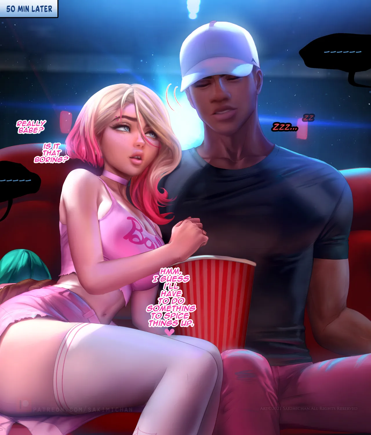 Spidey-Couple Movie Date Futa porn comic picture 9