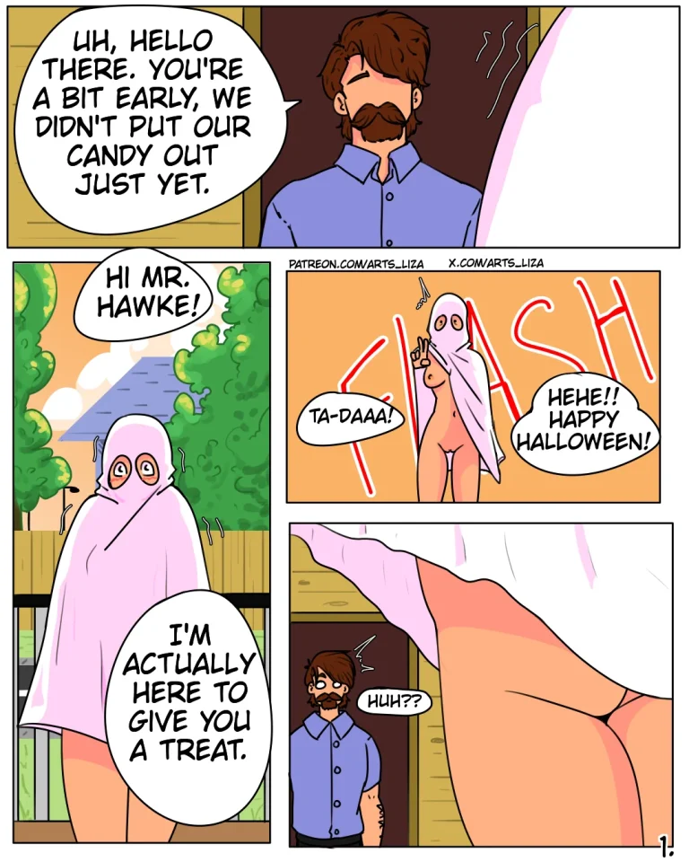 Spooky Streaking porn comic picture 2
