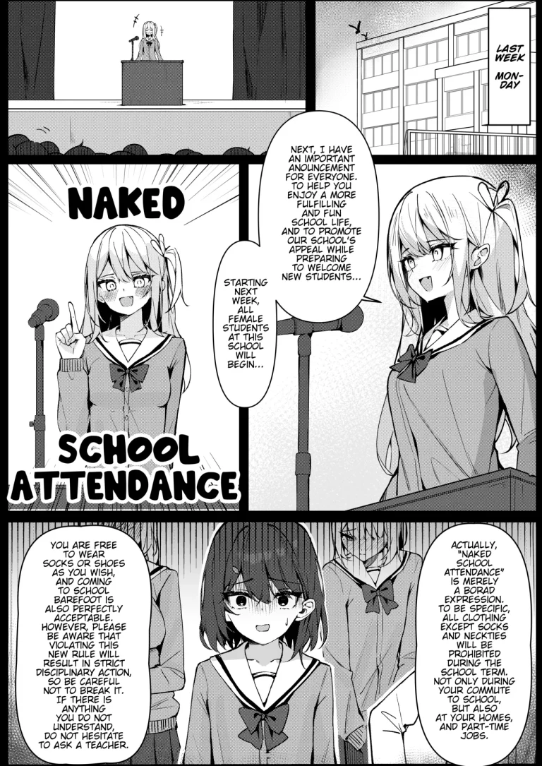 Starting Today, I'll be Going to School Naked | Kyou Kara Zenra Toukou porn comic picture 8