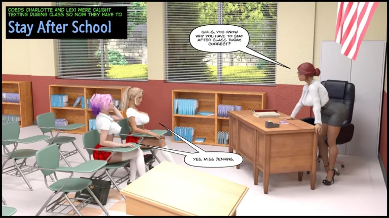 Stay after school 1& 2 porn comic picture 1