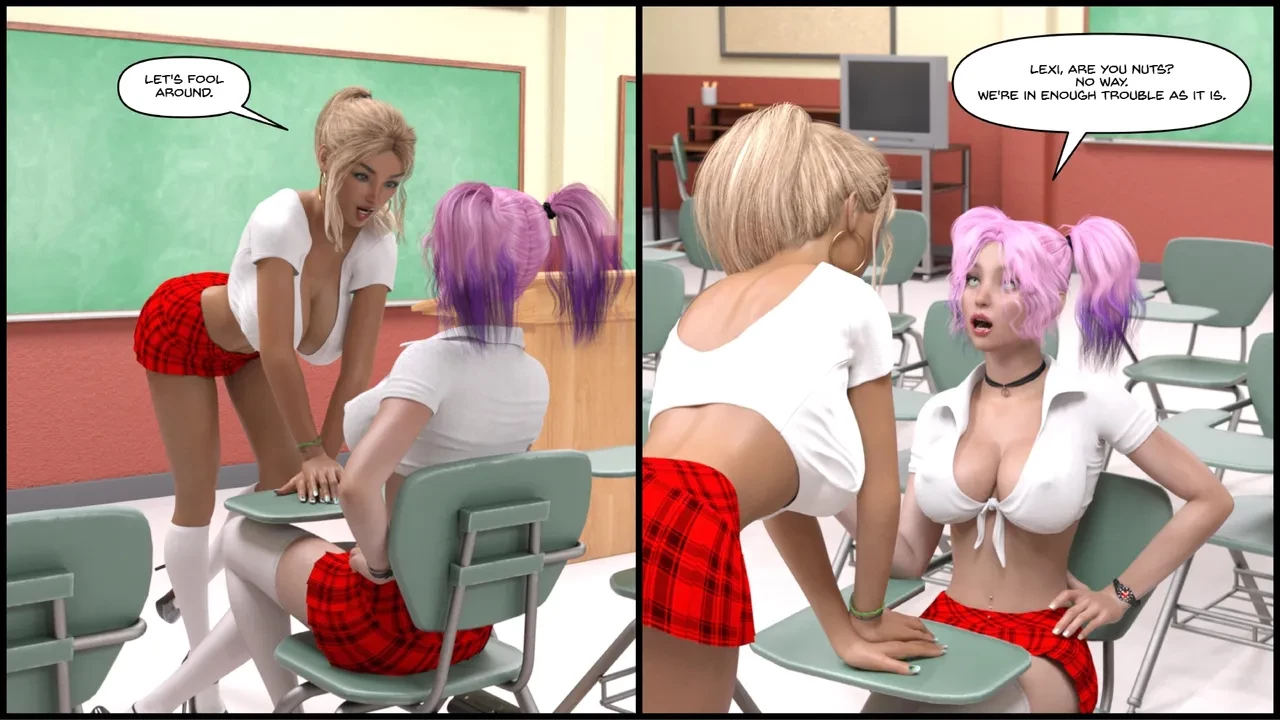 Stay after school 1& 2 porn comic picture 8