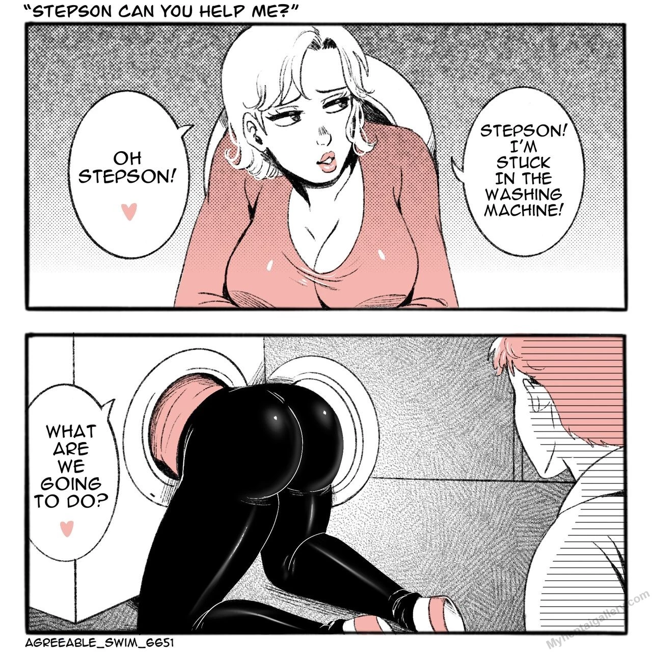 Stepson Can You Help Me porn comic picture 1