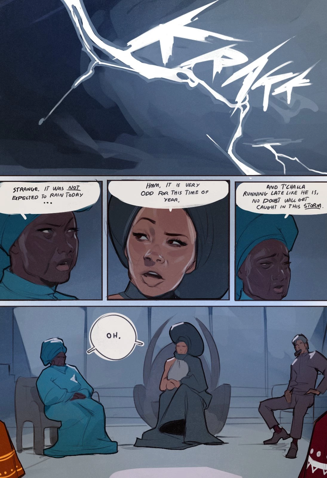Storm x T'challa porn comic picture 10