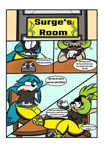 Strip Game! Ft Surge And Kit porn comic picture 1