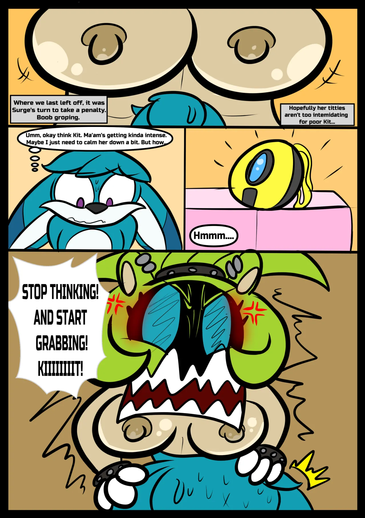 Strip Game! Ft Surge And Kit porn comic picture 10