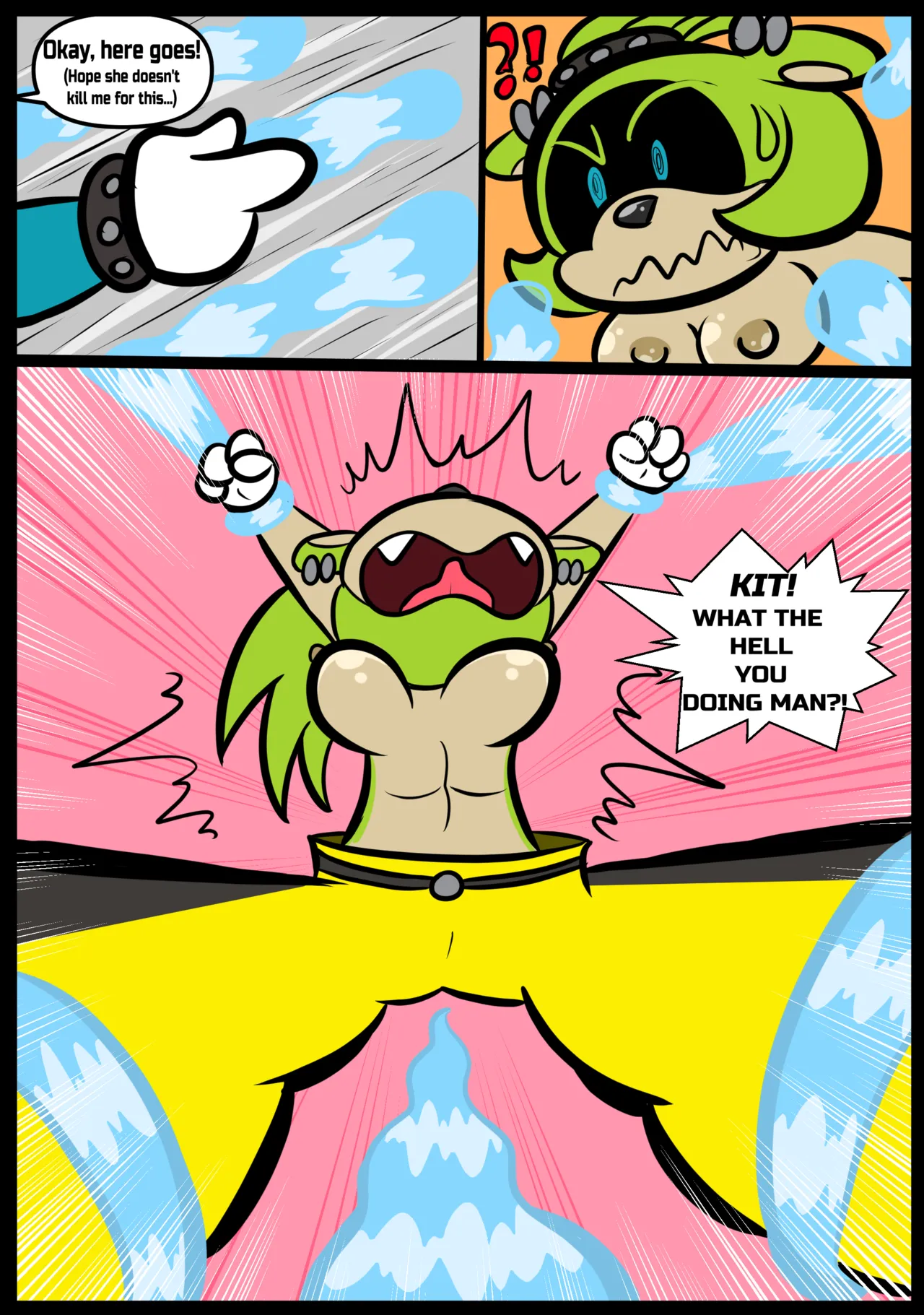 Strip Game! Ft Surge And Kit porn comic picture 11