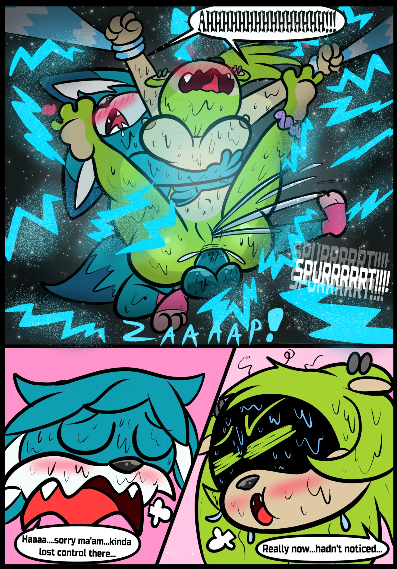 Strip Game! Ft Surge And Kit porn comic picture 15