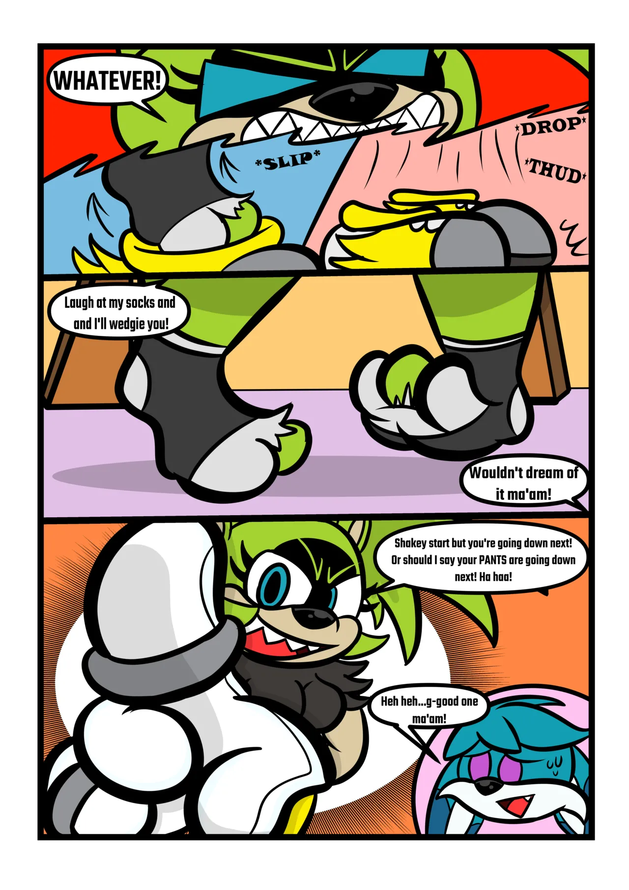 Strip Game! Ft Surge And Kit porn comic picture 4