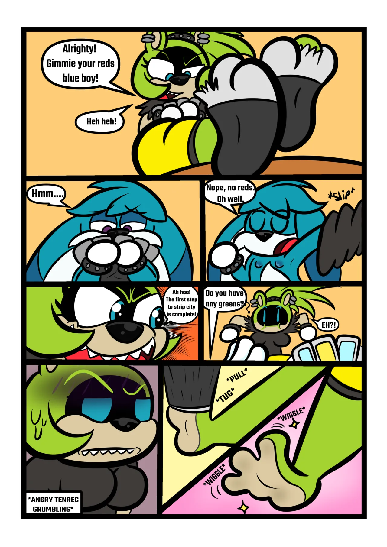 Strip Game! Ft Surge And Kit porn comic picture 5
