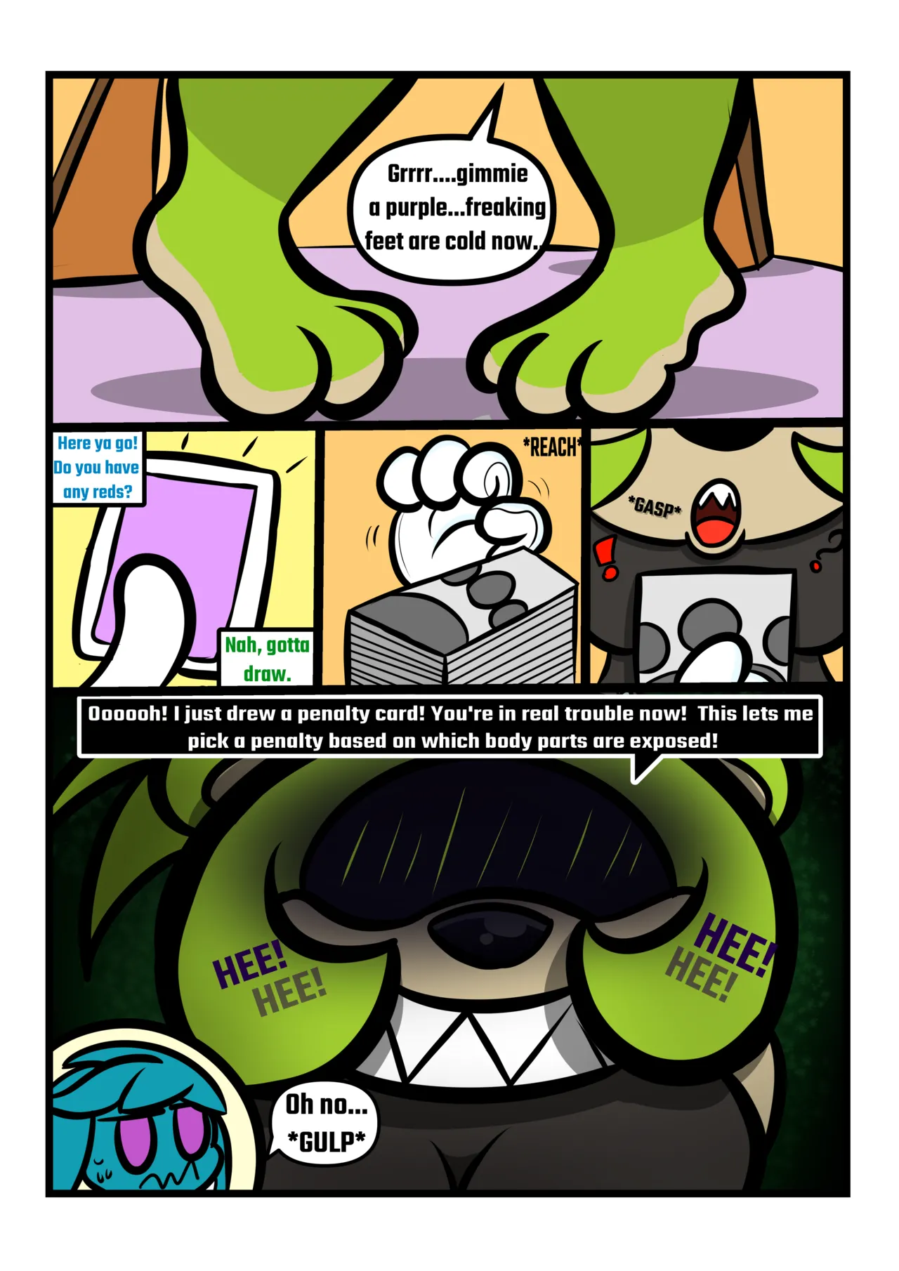 Strip Game! Ft Surge And Kit porn comic picture 6