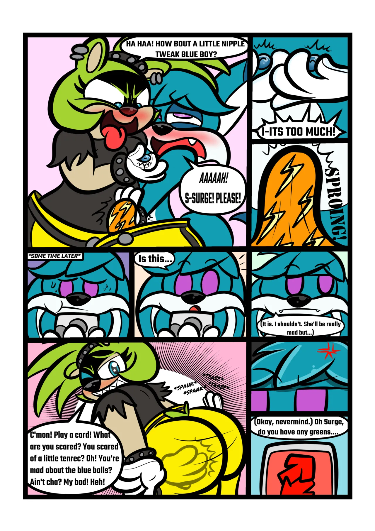 Strip Game! Ft Surge And Kit porn comic picture 7