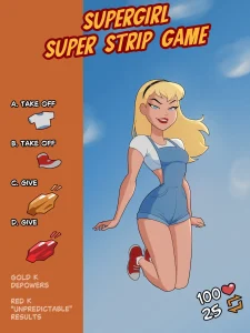Supergirl Super Strip Game porn comic picture 1