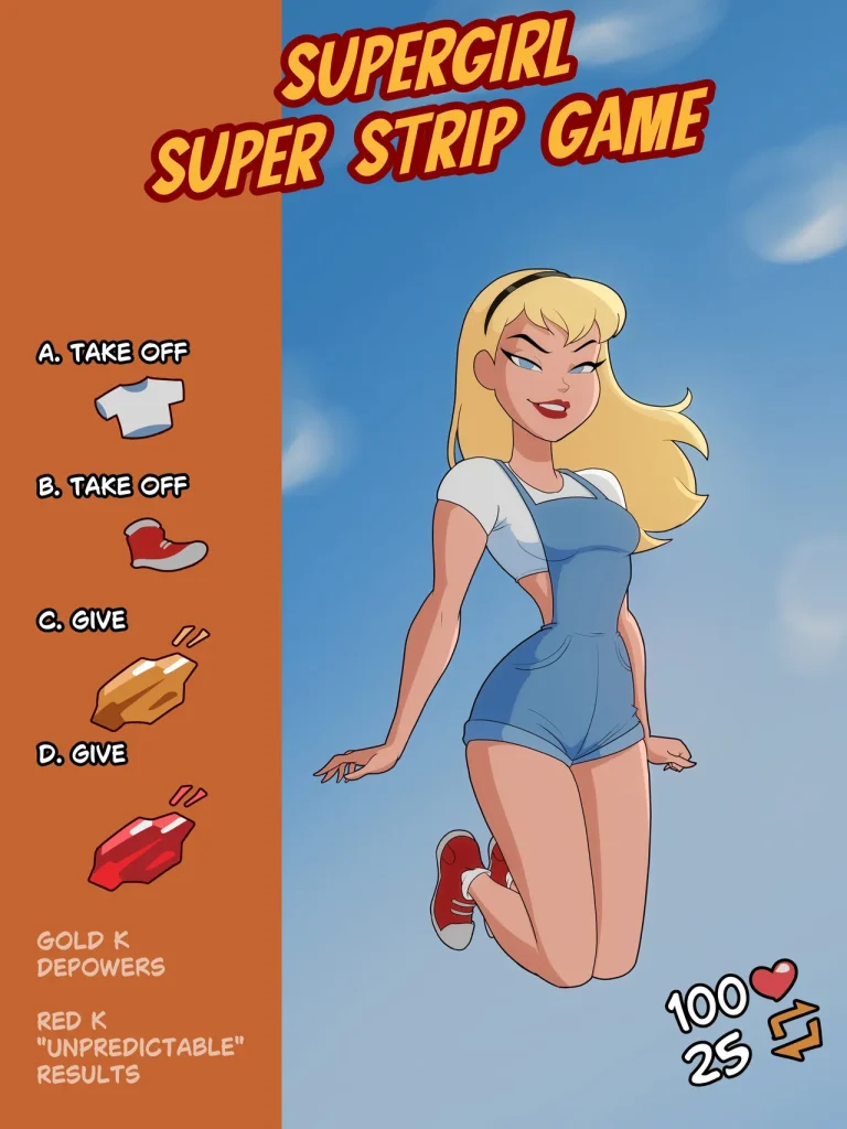 Supergirl Super Strip Game porn comic picture 1